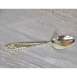 Prestige Concord Stainless Steel Demitasse Spoon Floral Rose 5"